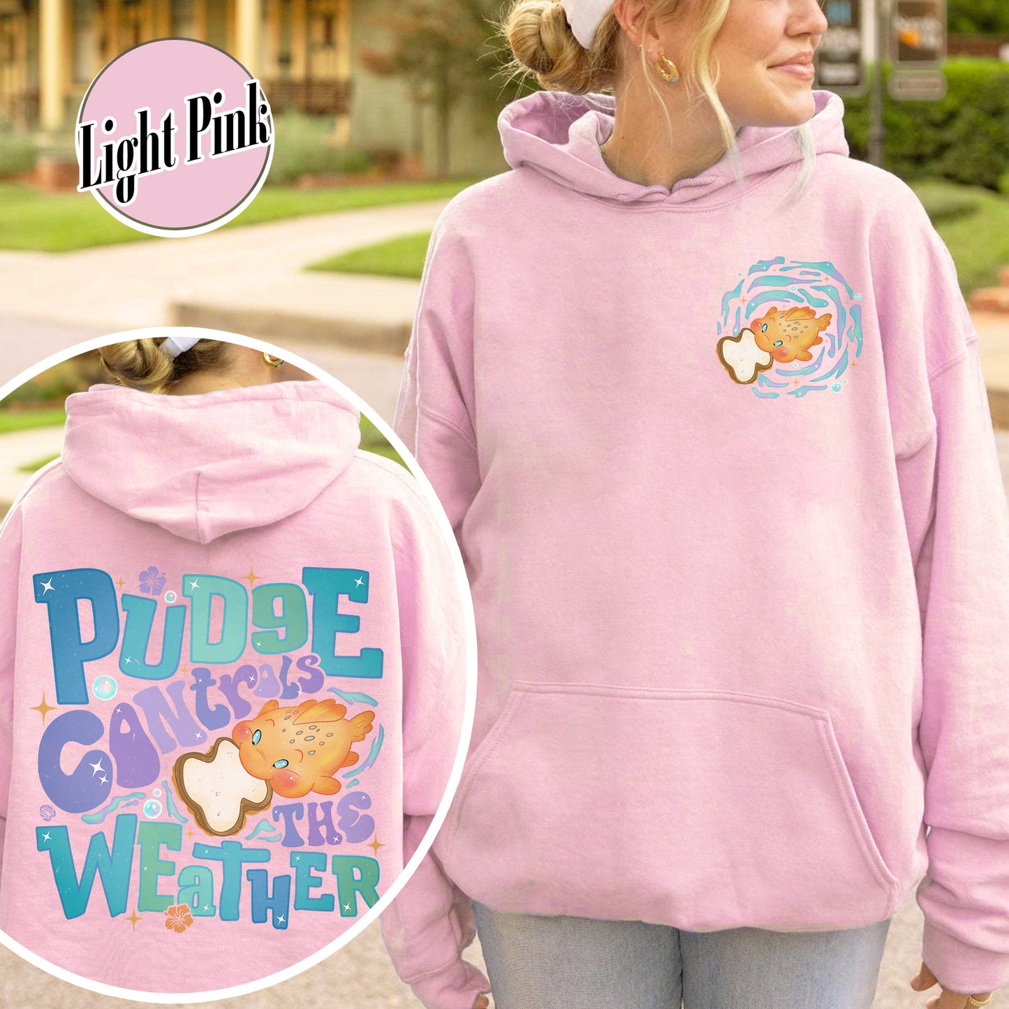 Magic Kingdom Hoodie, Fish Pudge Controls the Weather Hoodie, Family Matching Hoodie