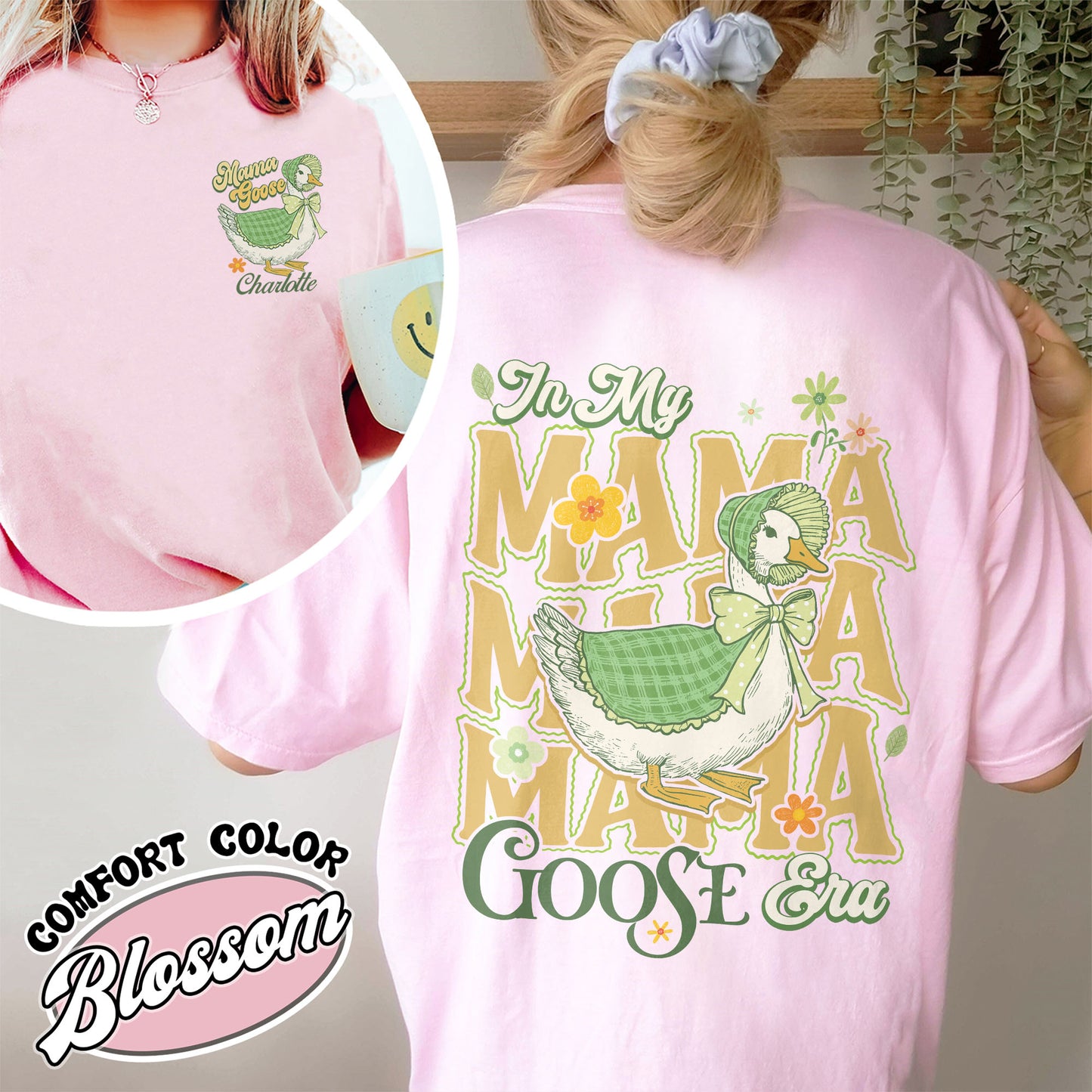 Mama Goose Comfort Colors Shirt, Watercolor Goose Mom Shirt, Goose Mama Shirt, Mother's Day Shirt