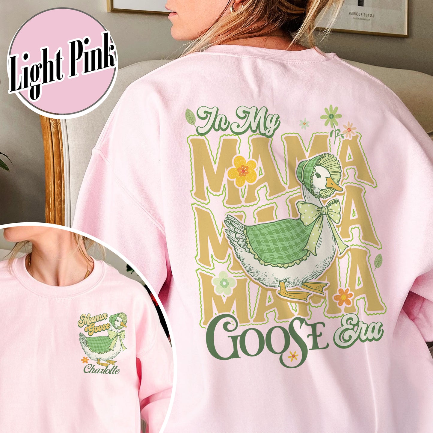Mama Goose Sweatshirt, Watercolor Goose Mom Sweatshirt, Goose Mama Sweatshirt, Mother's Day Sweatshirt