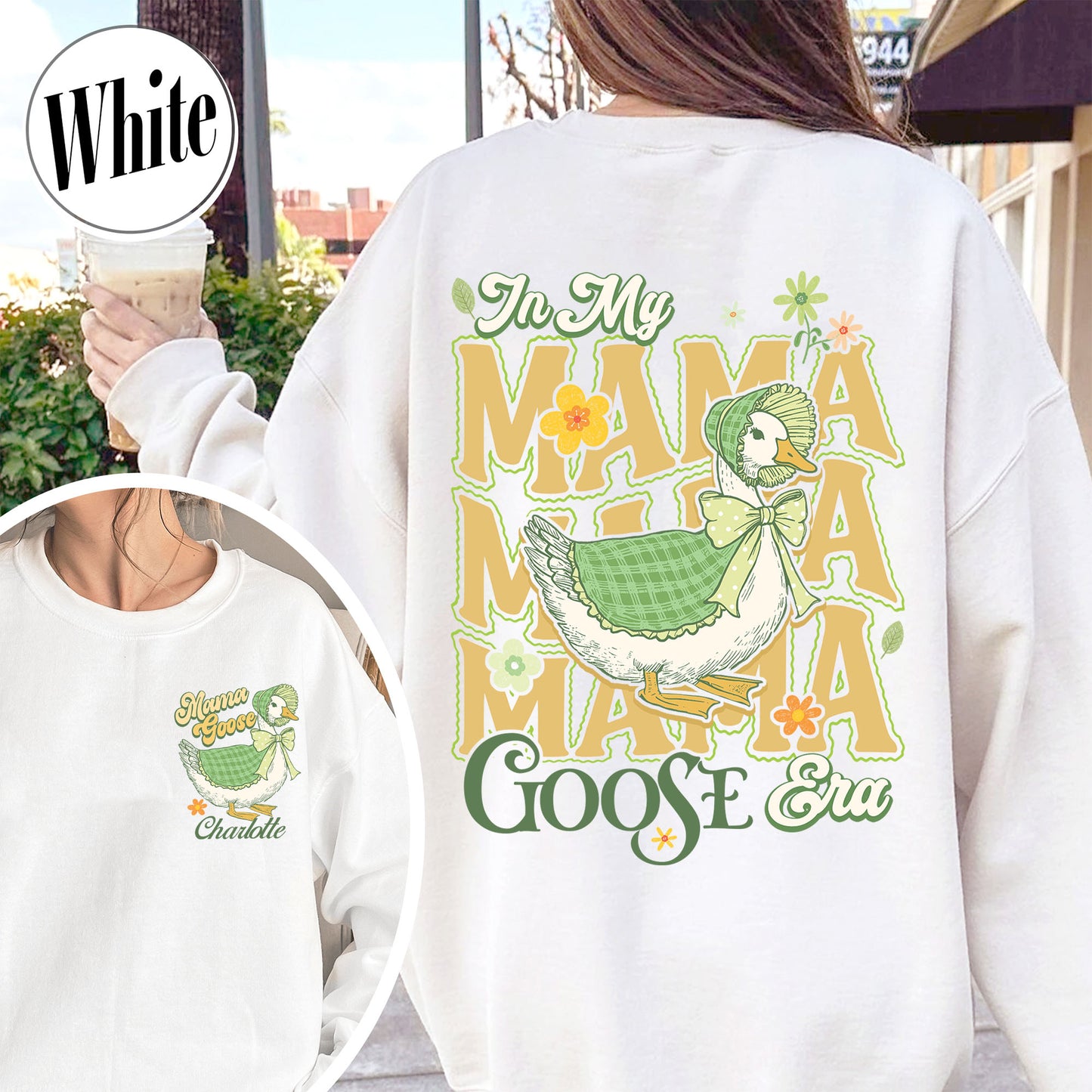 Mama Goose Sweatshirt, Watercolor Goose Mom Sweatshirt, Goose Mama Sweatshirt, Mother's Day Sweatshirt
