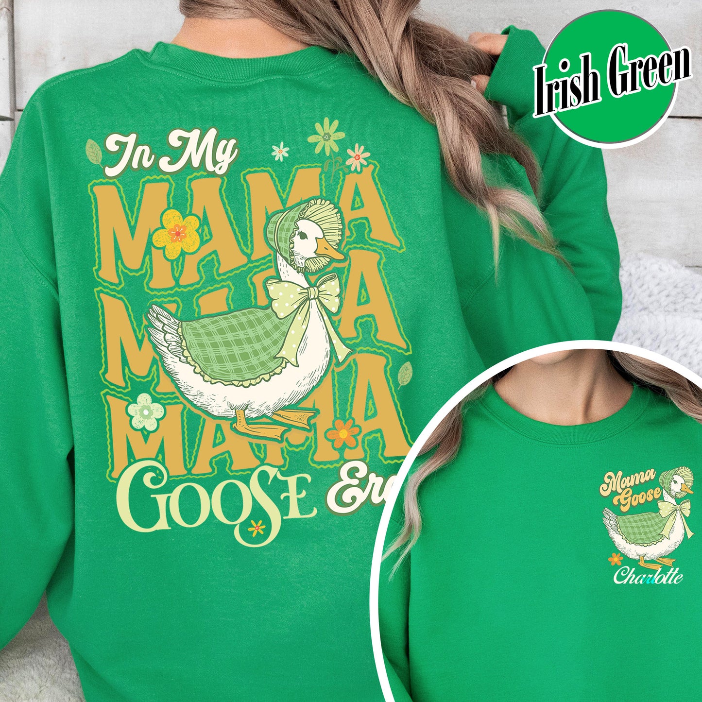 Mama Goose Sweatshirt, Watercolor Goose Mom Sweatshirt, Goose Mama Sweatshirt, Mother's Day Sweatshirt