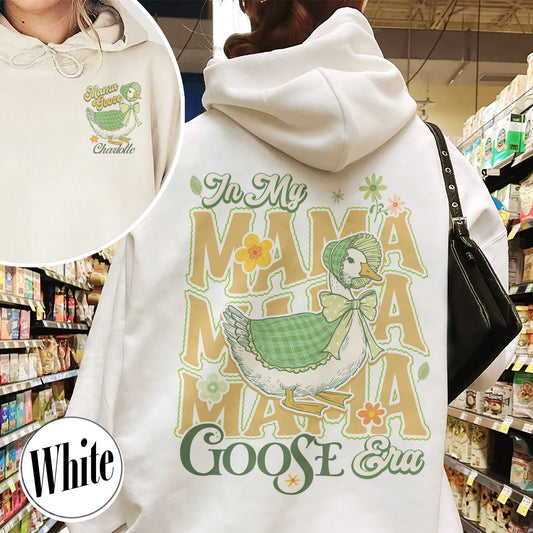 Mama Goose Hoodie, Watercolor Goose Mom Hoodie, Goose Mama Hoodie, Mother's Day Hoodie