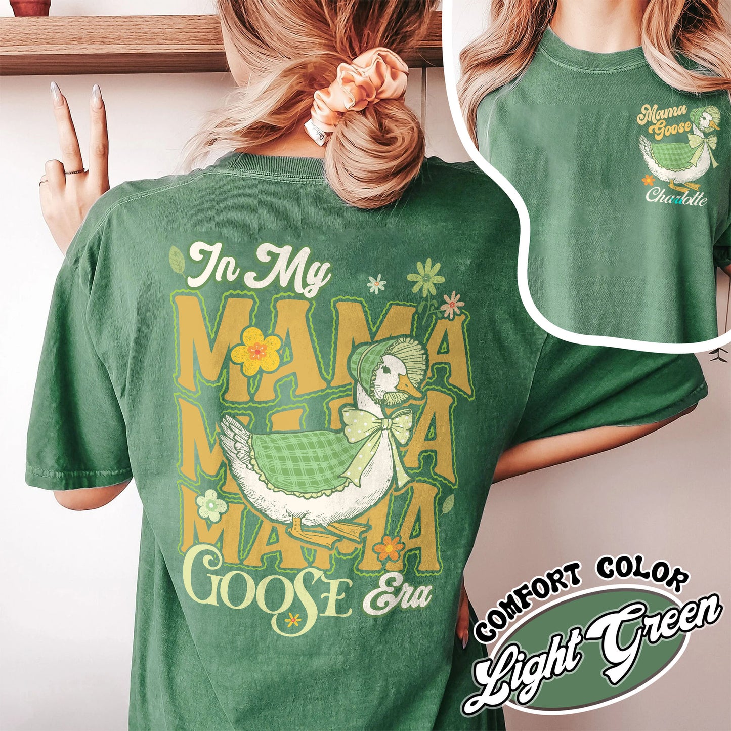 Mama Goose Comfort Colors Shirt, Watercolor Goose Mom Shirt, Goose Mama Shirt, Mother's Day Shirt