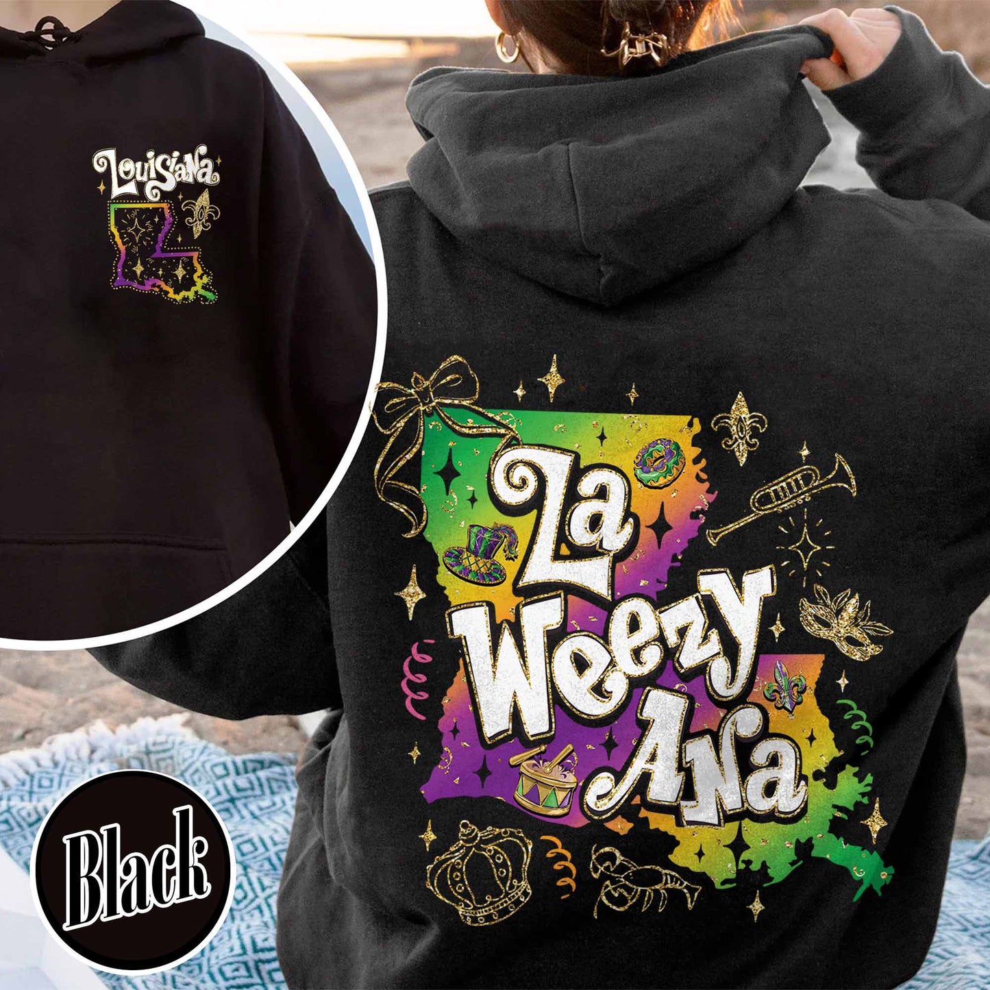 Mardi Gras Hoodie,La Weezy Ana Hoodie,Mardi Gras 2025,Fat Tuesday,Funny Mardi Gras Hoodie