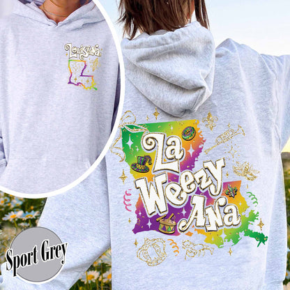 Mardi Gras Hoodie,La Weezy Ana Hoodie,Mardi Gras 2025,Fat Tuesday,Funny Mardi Gras Hoodie