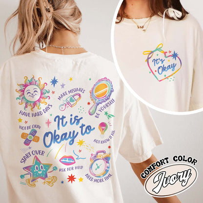 Mental Health Comfort Color Shirt, It’s Okay To Make Some Mistakes Shirt, Kindness Shirt