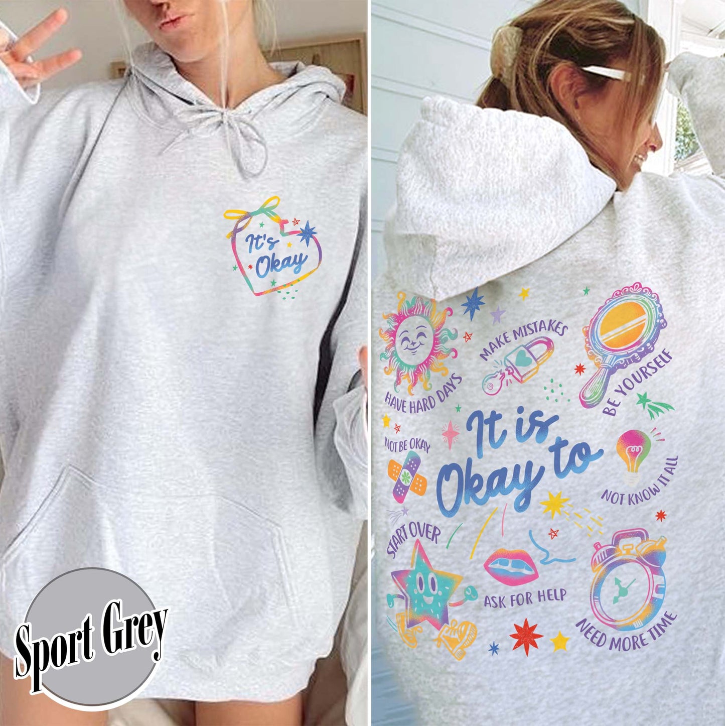 Mental Health Hoodie, It’s Okay To Make Some Mistakes Hoodie, Kindness Hoodie
