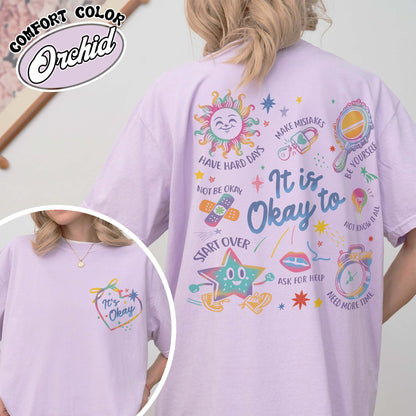 Mental Health Comfort Color Shirt, It’s Okay To Make Some Mistakes Shirt, Kindness Shirt