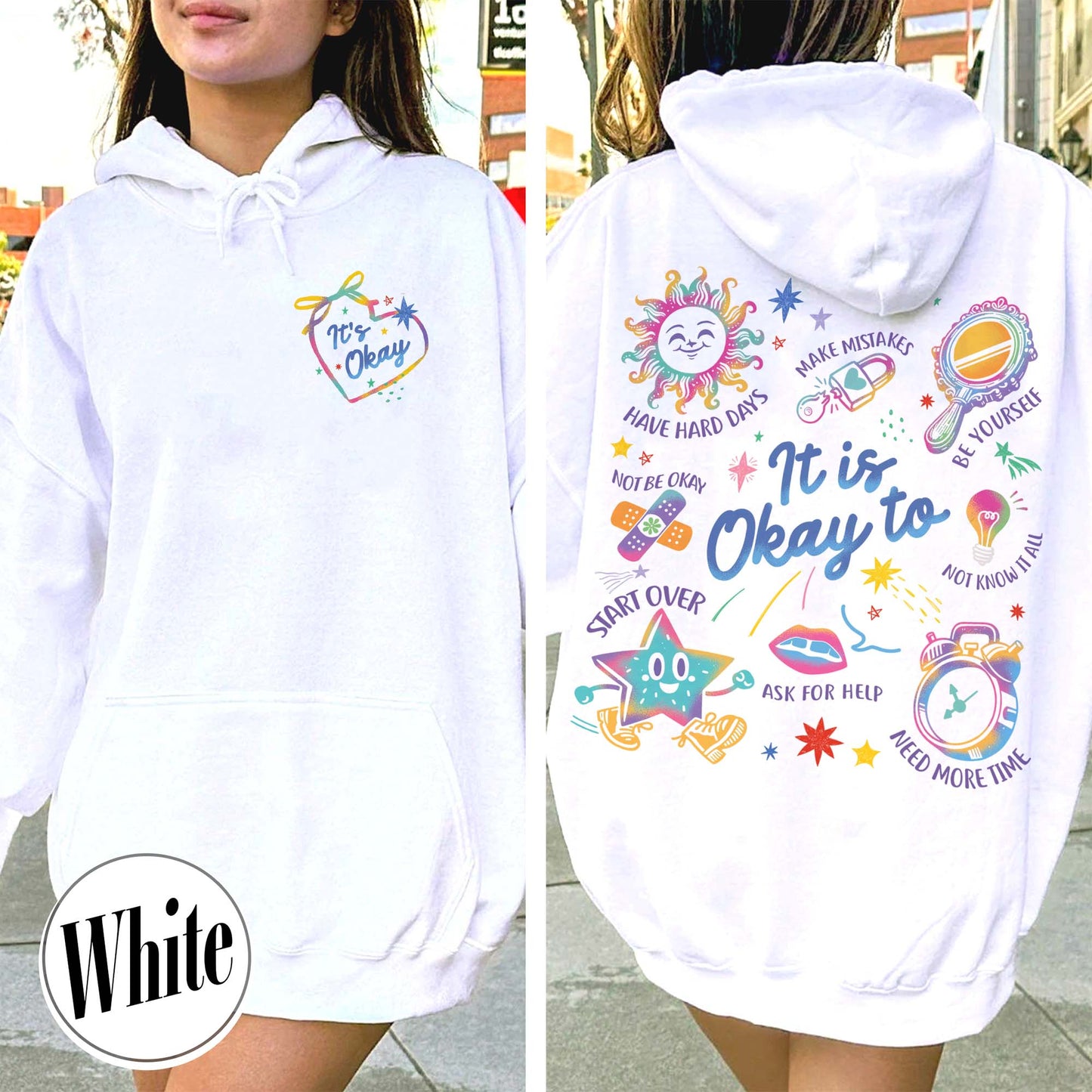 Mental Health Hoodie, It’s Okay To Make Some Mistakes Hoodie, Kindness Hoodie