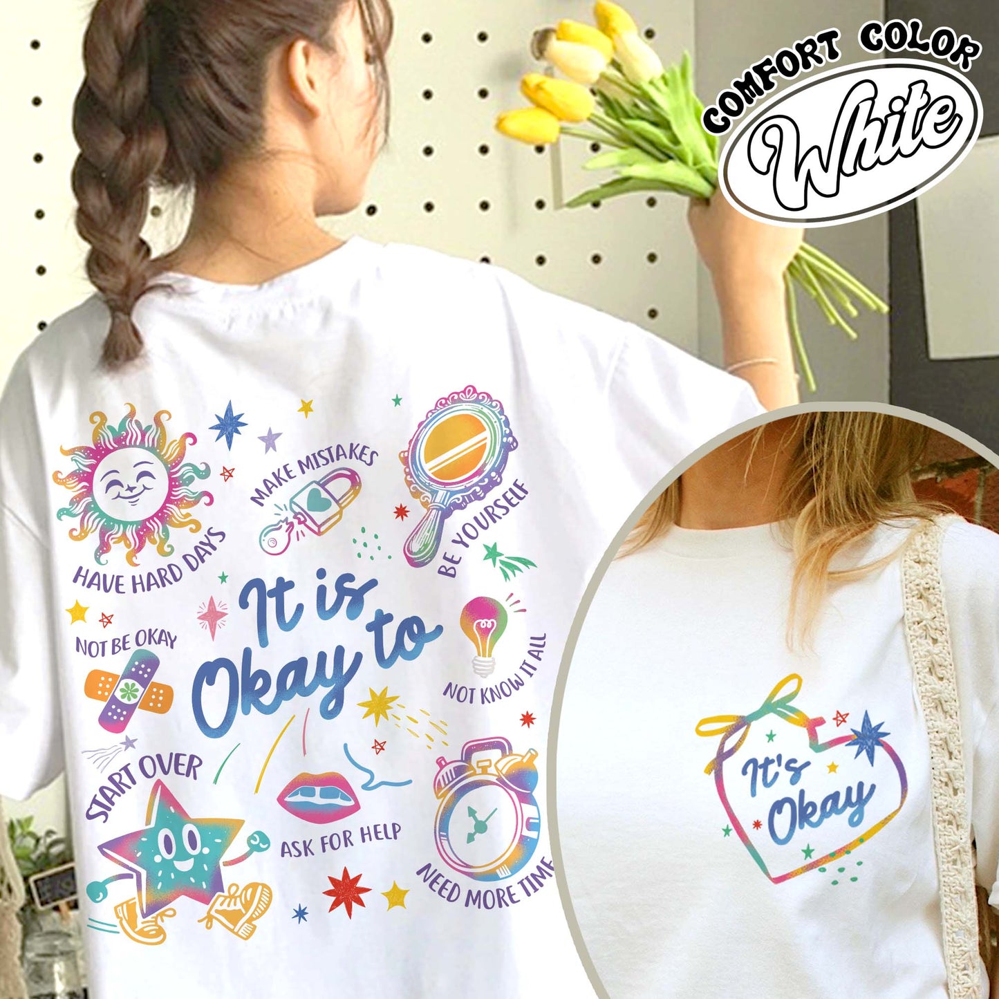 Mental Health Comfort Color Shirt, It’s Okay To Make Some Mistakes Shirt, Kindness Shirt