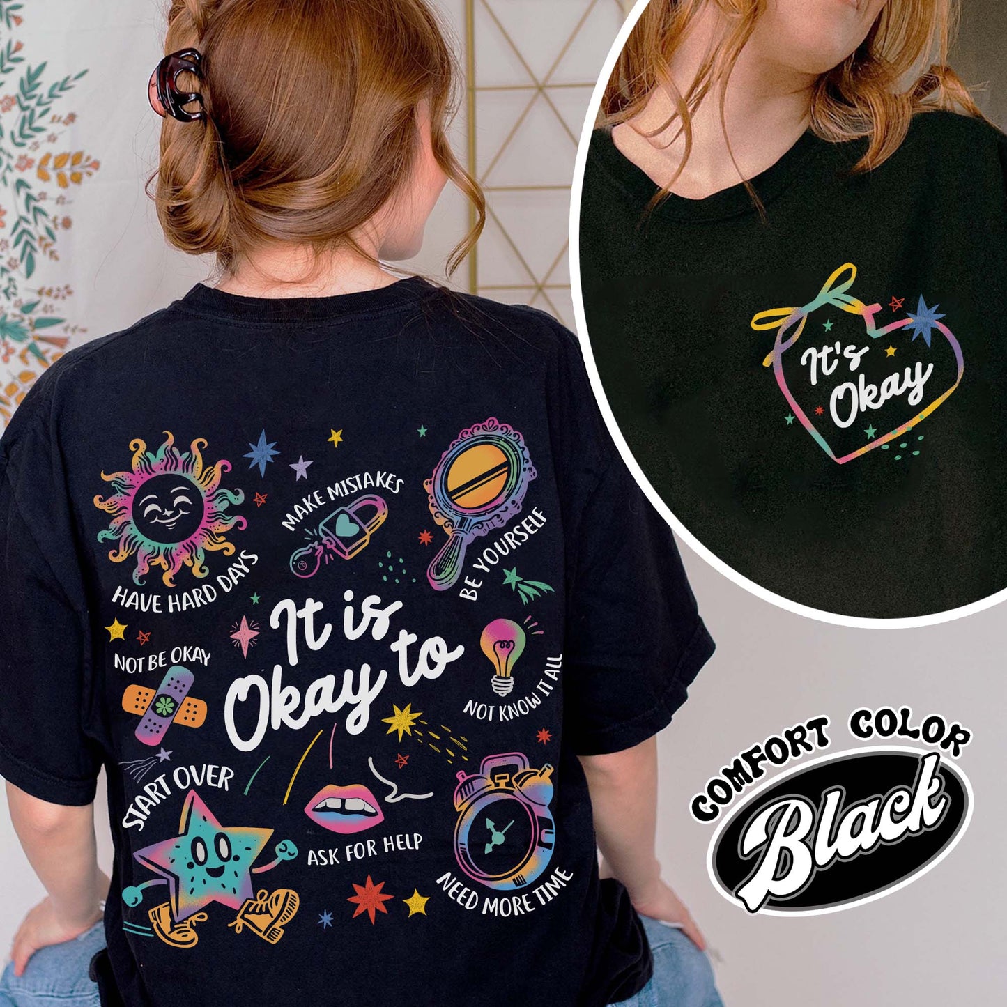 Mental Health Comfort Color Shirt, It’s Okay To Make Some Mistakes Shirt, Kindness Shirt