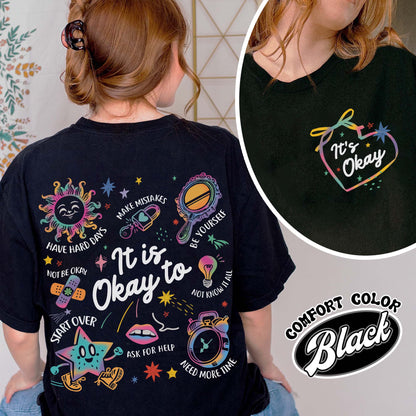 Mental Health Comfort Color Shirt, It’s Okay To Make Some Mistakes Shirt, Kindness Shirt