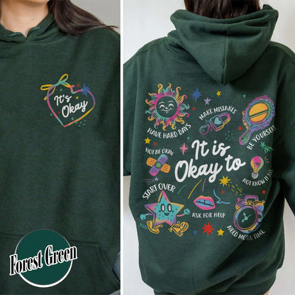 Mental Health Hoodie, It’s Okay To Make Some Mistakes Hoodie, Kindness Hoodie
