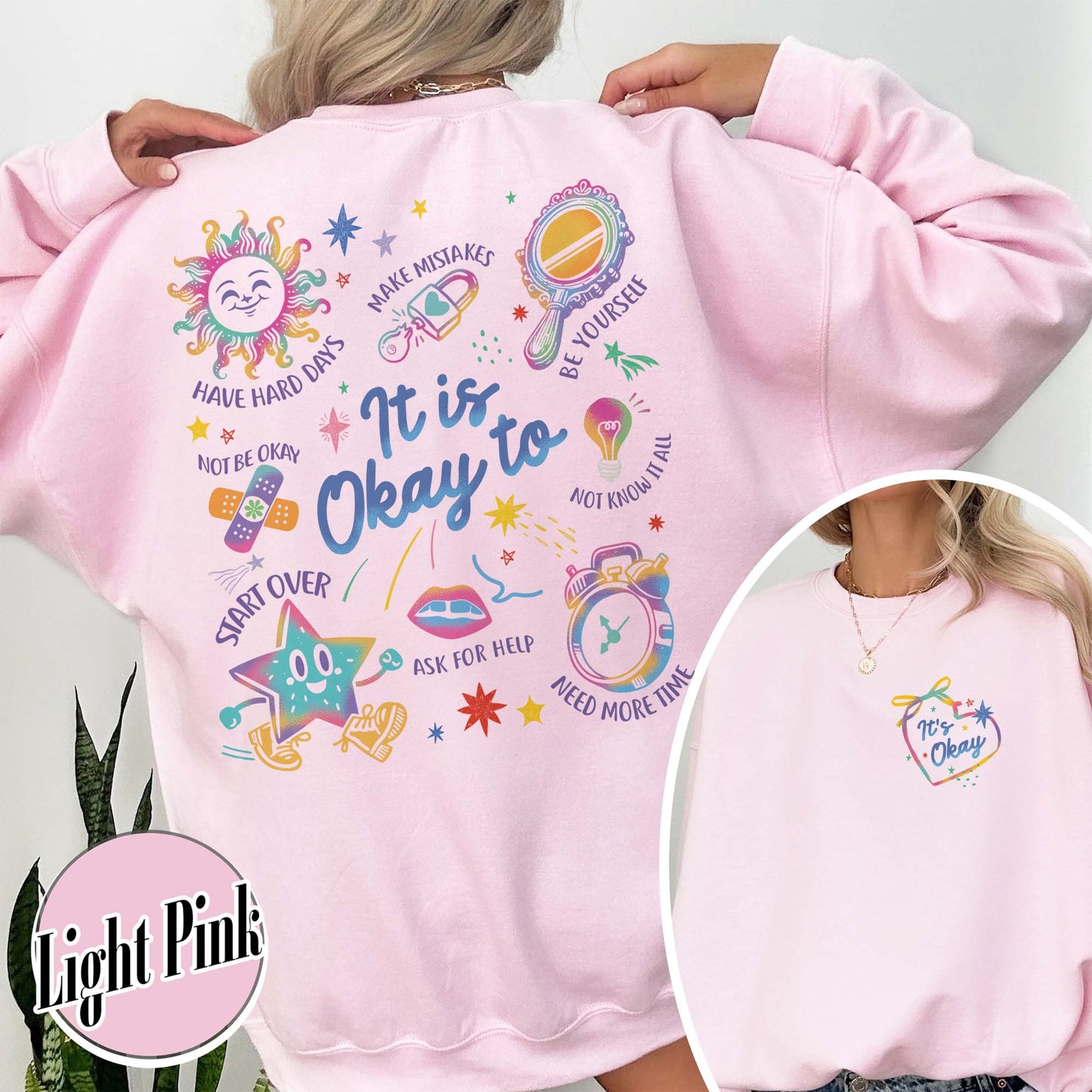 Mental Health Sweatshirt, It’s Okay To Make Some Mistakes Sweatshirt, Kindness Sweatshirt