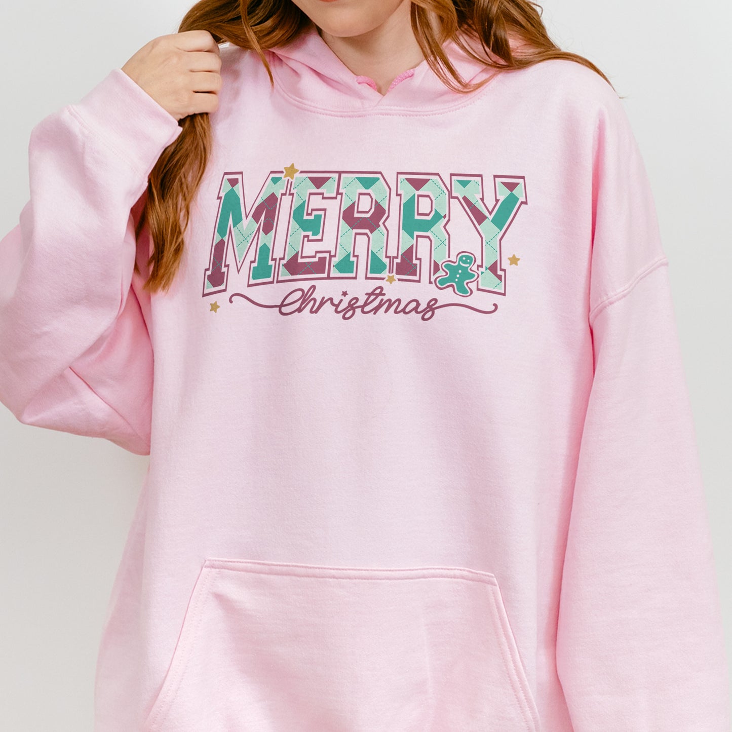 Merry Christmas Hoodie Retro Holiday Hoodie for Women