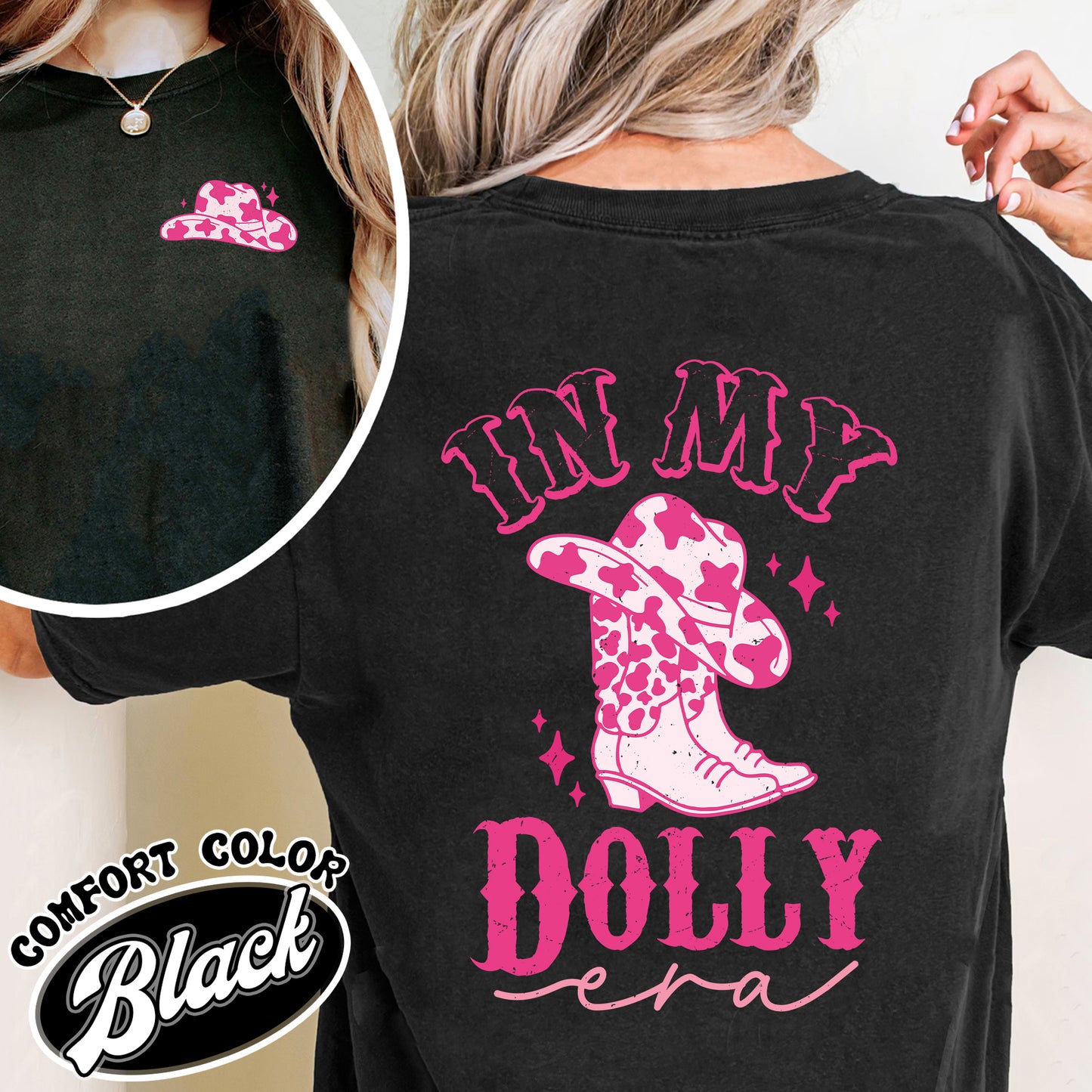 In My Dolly Era Comfort Color Shỉt, Dolly Shirt, Dolly Cowboys, Dolly Shirt for Girls, Dolly Shirt in Pink, Graphic Tees Dolly, Holiday Gift