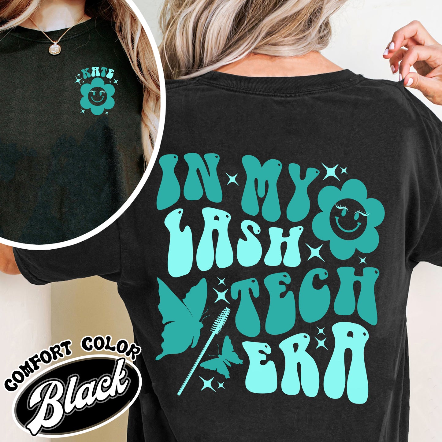 Lash Tech Christmas Comfort Color Shirt, Lash Tech Christmas, Lash Tech Gift, Lash Tech Gift, Lash Tech, Gift for Your Lash Tech, Lash Tech Shirts