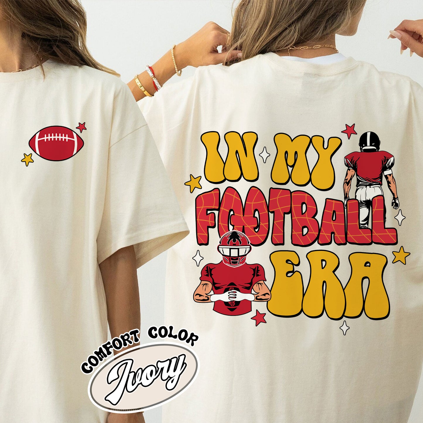 In My Football Era Comfort Coloor Shirt, In My Football Era, In My Game Day Era Football, In My Football Era, Chiefs Shirt, Chiefs Era Tshirt