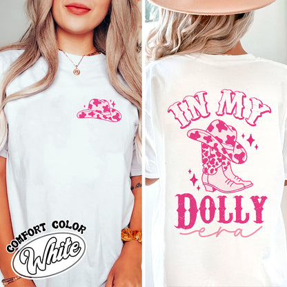 In My Dolly Era Comfort Color Shỉt, Dolly Shirt, Dolly Cowboys, Dolly Shirt for Girls, Dolly Shirt in Pink, Graphic Tees Dolly, Holiday Gift