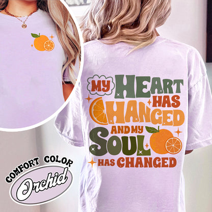 Orange Juice Comfort Color Shirt, Orange Juice Shirt, My Heart Has Changed and My Soul Has Changed Shirt, Stick Season Shirt, Music Merch Tour Shirt
