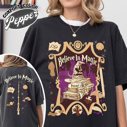 Wizard Castle Book Comfort Color Shirt, Wizard Castle With Books shirt, Wizard Book, Book Lover Shirt