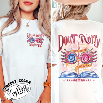 Bookish Comfort Colors Shirt,Just As Sane as I Am,Just As Sane as I Am Shirt,HP Inspired Shirts, HP Shirt