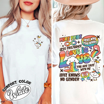 Love Is Love Lgbt Comfort Colors Shirt, Kindness Shirts, LGBTQ Support Tees, Gay Pride Shirt, Proud Ally Shirt, Proud To Be An Ally Shirt, Pride Month Shirt