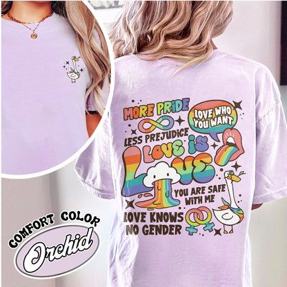 Love Is Love Lgbt Comfort Colors Shirt, Kindness Shirts, LGBTQ Support Tees, Gay Pride Shirt, Proud Ally Shirt, Proud To Be An Ally Shirt, Pride Month Shirt