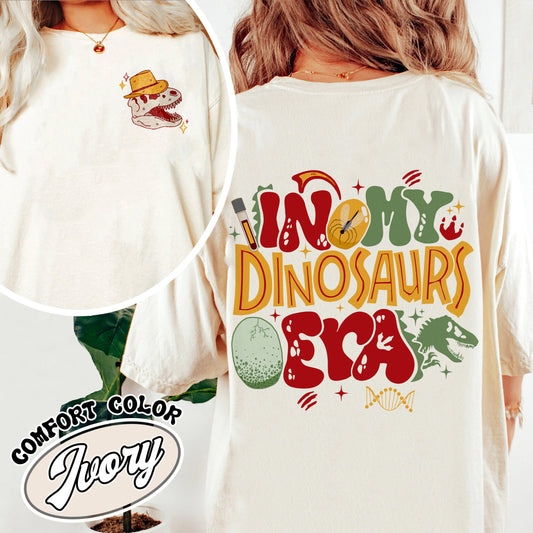 Dinosaur Comfort Color Shirt,in My Dinasours Era Shirt, Cute Dinosaur Shirt,Family Dinosaur Shirt