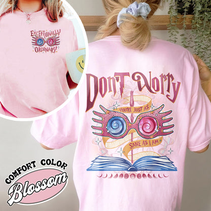Bookish Comfort Colors Shirt,Just As Sane as I Am,Just As Sane as I Am Shirt,HP Inspired Shirts, HP Shirt