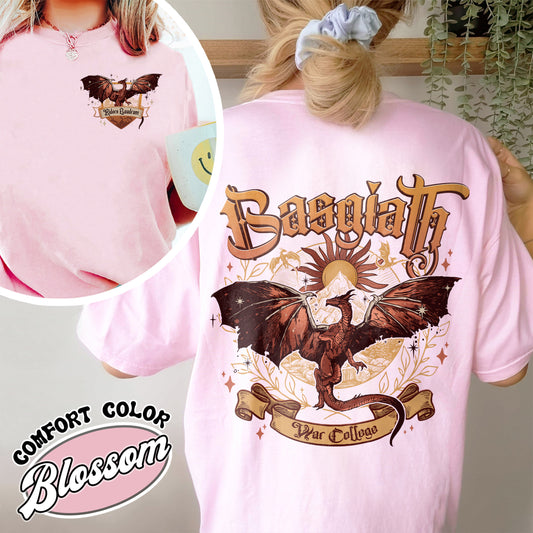 Basgiath War College Comfort Colors Shirt, Dragon Rider Shirt, Iron Flame Basgiath War College, Bookish Gift