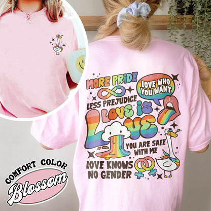 Love Is Love Lgbt Comfort Colors Shirt, Kindness Shirts, LGBTQ Support Tees, Gay Pride Shirt, Proud Ally Shirt, Proud To Be An Ally Shirt, Pride Month Shirt