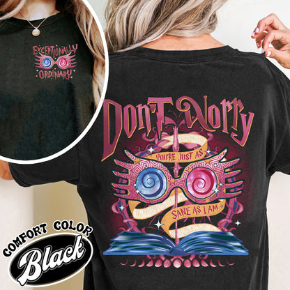 Bookish Comfort Colors Shirt,Just As Sane as I Am,Just As Sane as I Am Shirt,HP Inspired Shirts, HP Shirt