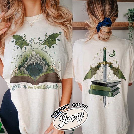 Team Caves Crescent City Comfort Color Shirt, House of Flame and Shadow Merch, House of Flame and Shadow Shirt, Read Books Stay Weird, Book Lover Shirt, Bookish Gift