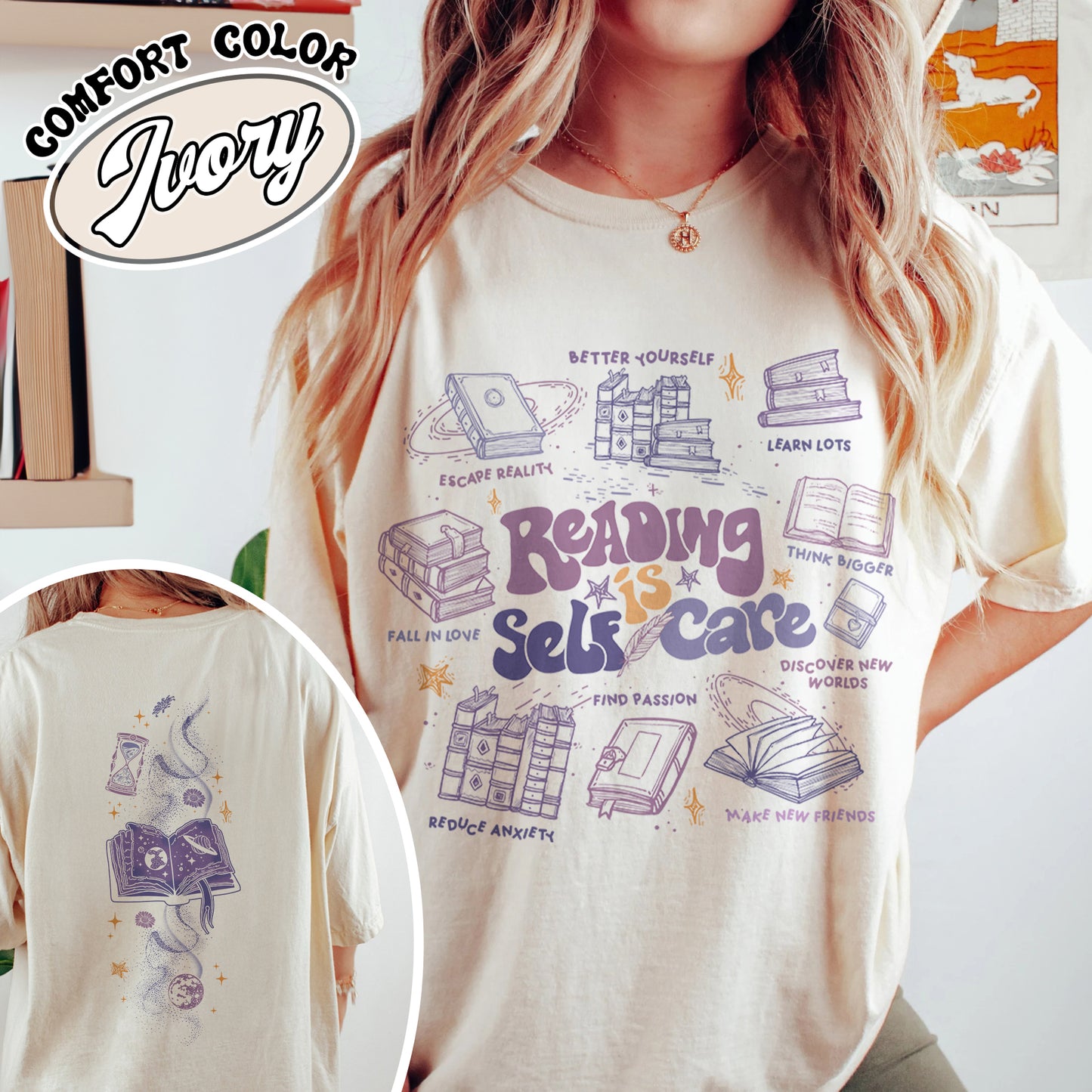Reading Is Self Care Comfort Colors Shirt, Reading Is Self-Care Shirt, Reading Is Self Care Shirt, Reading Is Self-Care, Book Shirt 2024, Gift for Book Lover