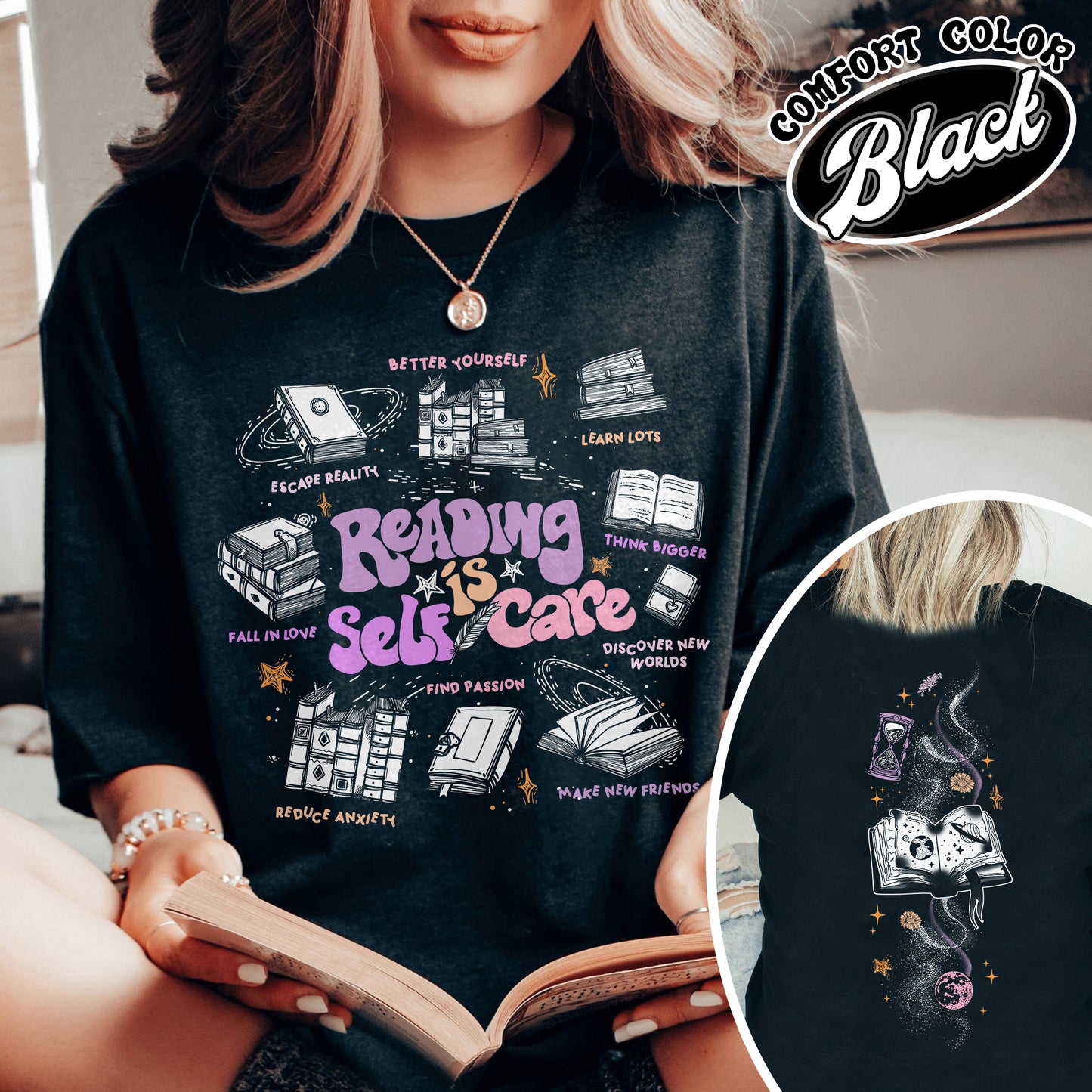 Reading Is Self Care Comfort Colors Shirt, Reading Is Self-Care Shirt, Reading Is Self Care Shirt, Reading Is Self-Care, Book Shirt 2024, Gift for Book Lover