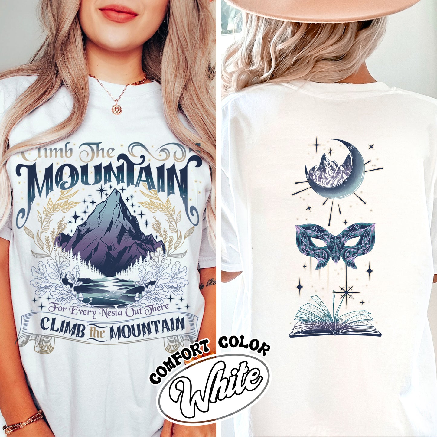 ACOSF ACOTAR Comfort Colors Shirt, Climb the Mountain Acotar Shirt, Climb the Mountain Nesta Shirt, for Every Nesta out There Shirt