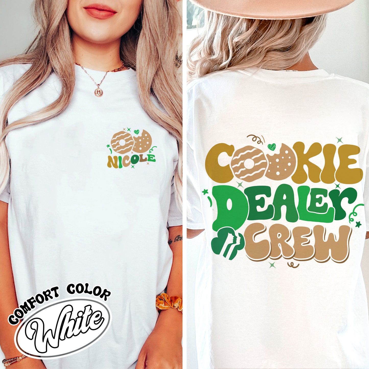 Girl Scout Comfort Color Shirt, Cookie Dealer Shirt, Scout Shirt, Girl Scout Shirt Era