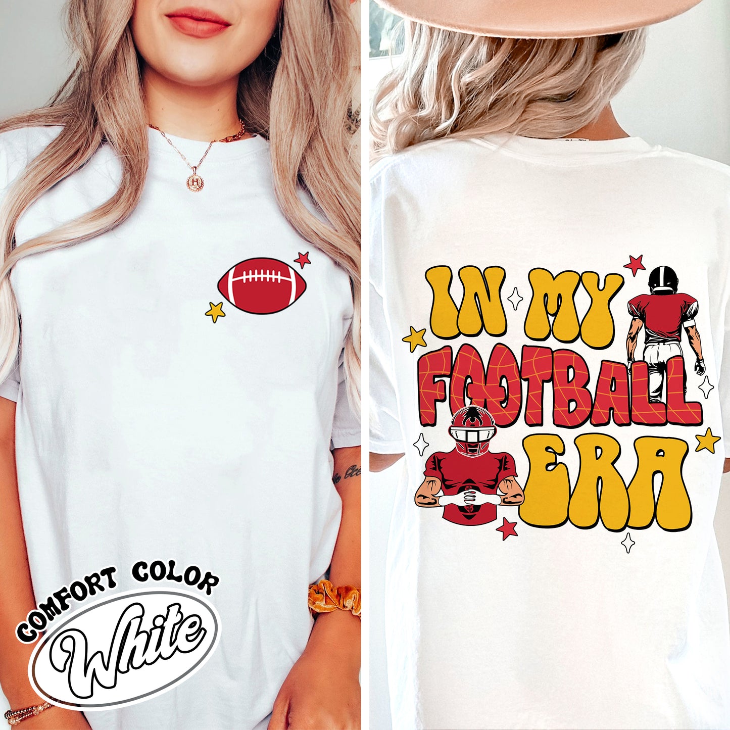 In My Football Era Comfort Coloor Shirt, In My Football Era, In My Game Day Era Football, In My Football Era, Chiefs Shirt, Chiefs Era Tshirt