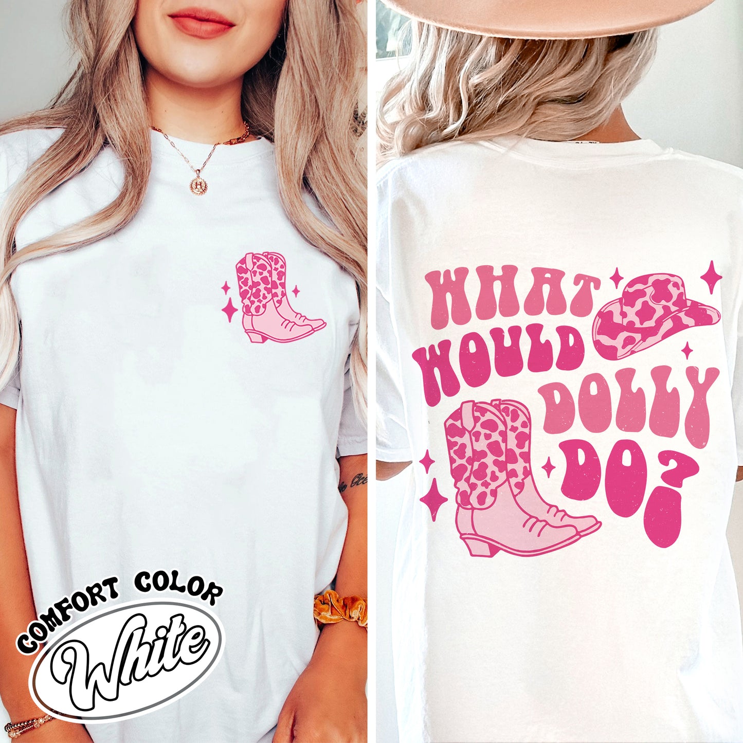 What Would Dolly Do Comfort Color Shirt, Dolly Christmas, Dolly Shirt, In Dolly We Trust, Holly Dolly, Western Christmas