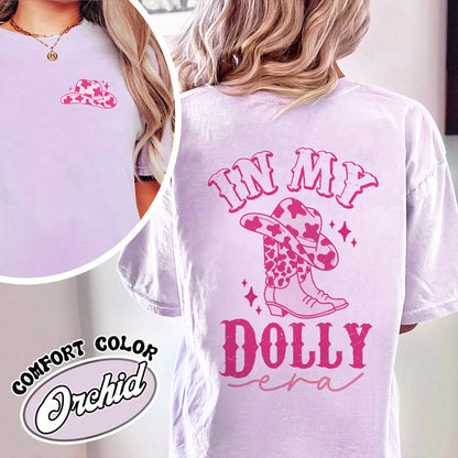 In My Dolly Era Comfort Color Shỉt, Dolly Shirt, Dolly Cowboys, Dolly Shirt for Girls, Dolly Shirt in Pink, Graphic Tees Dolly, Holiday Gift