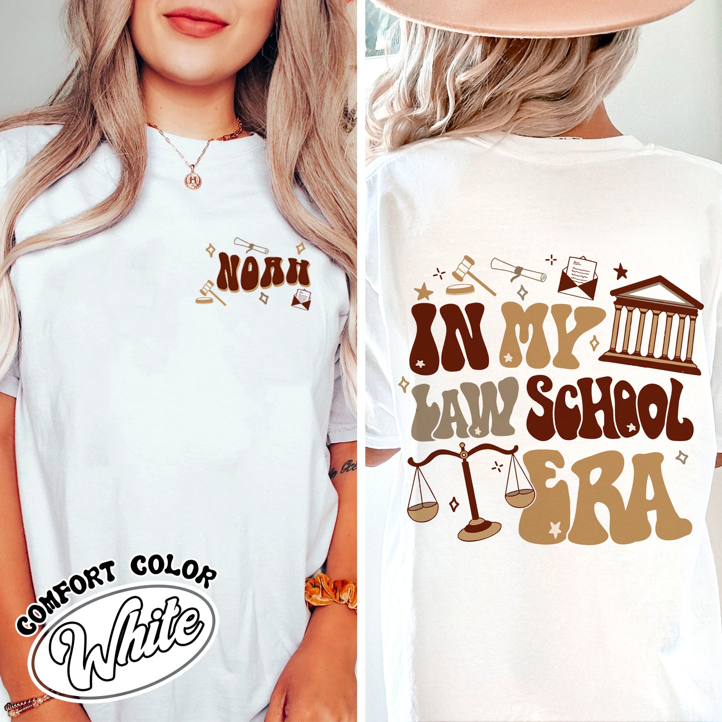 Law School Comfort Color Shirt, School of Law , in My Law School Era , Shirt for Law School, Law School Shirt Custom