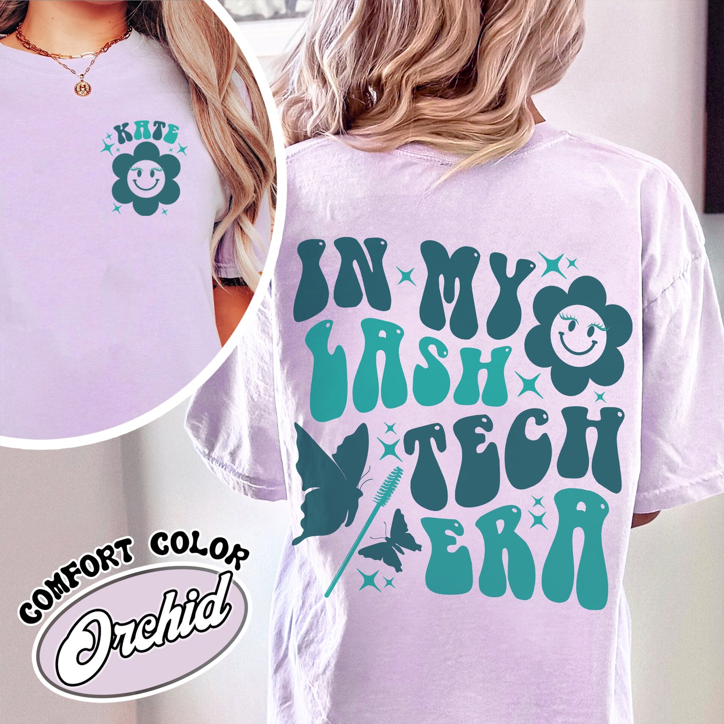 Lash Tech Christmas Comfort Color Shirt, Lash Tech Christmas, Lash Tech Gift, Lash Tech Gift, Lash Tech, Gift for Your Lash Tech, Lash Tech Shirts