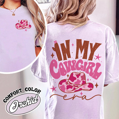 In My Cowgirl Era Comfort Color Shirt, Cowgirl up, Cowgirl Pink Boots Shirt, Preppy Cowgirl, Cowgirl Era Shirt, Cowgirl Shirt