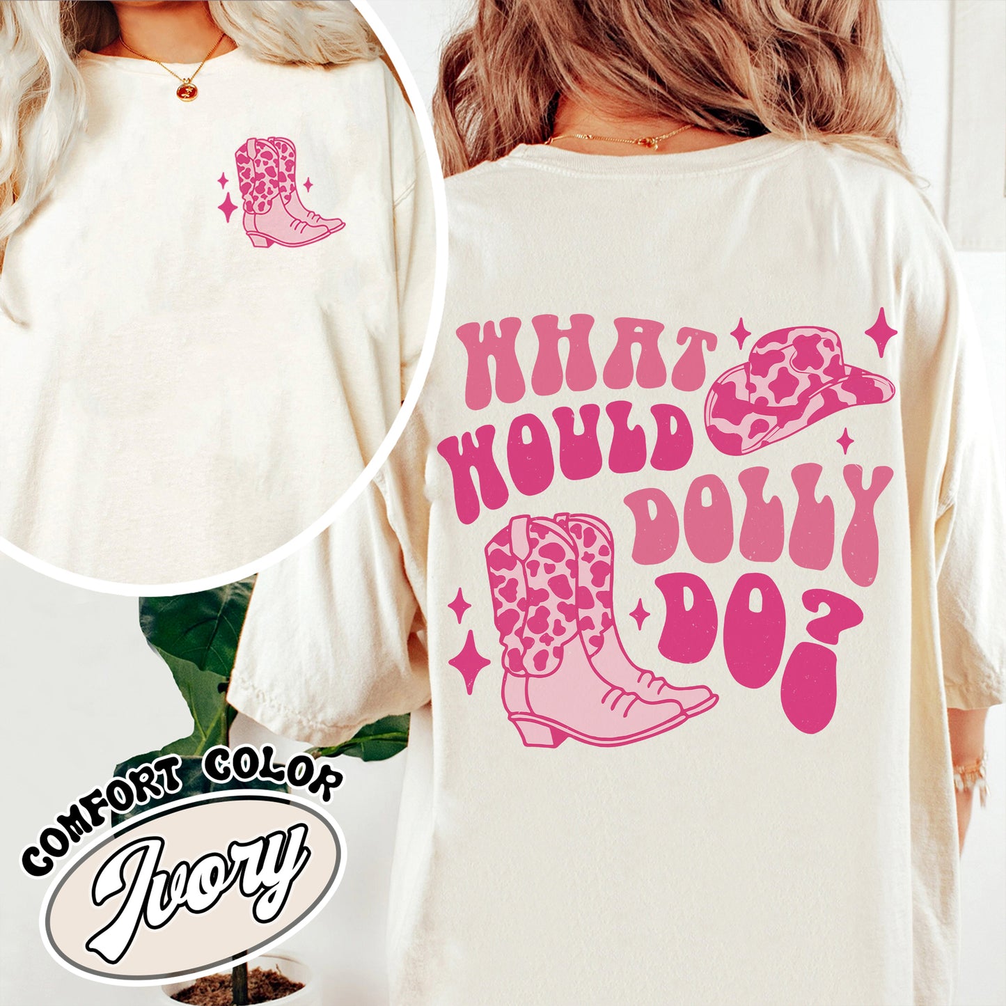 What Would Dolly Do Comfort Color Shirt, Dolly Christmas, Dolly Shirt, In Dolly We Trust, Holly Dolly, Western Christmas