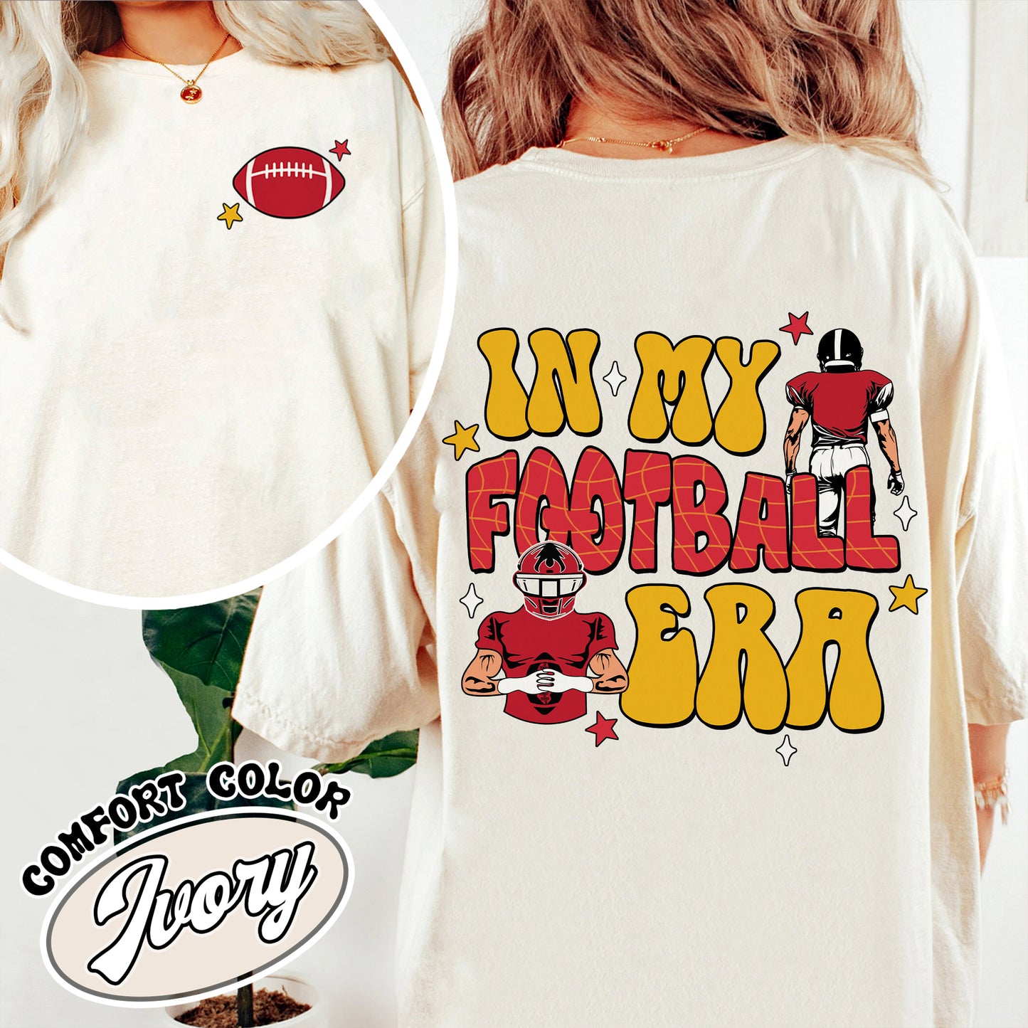 In My Football Era Comfort Coloor Shirt, In My Football Era, In My Game Day Era Football, In My Football Era, Chiefs Shirt, Chiefs Era Tshirt