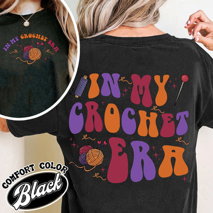 In My Crochet Era Comfort Color Shirt, in My Crochet Era Shirt, in My Crochet Era, Crochet Christmas Humor, Christmas Shirt, Crochet Lover Shirt