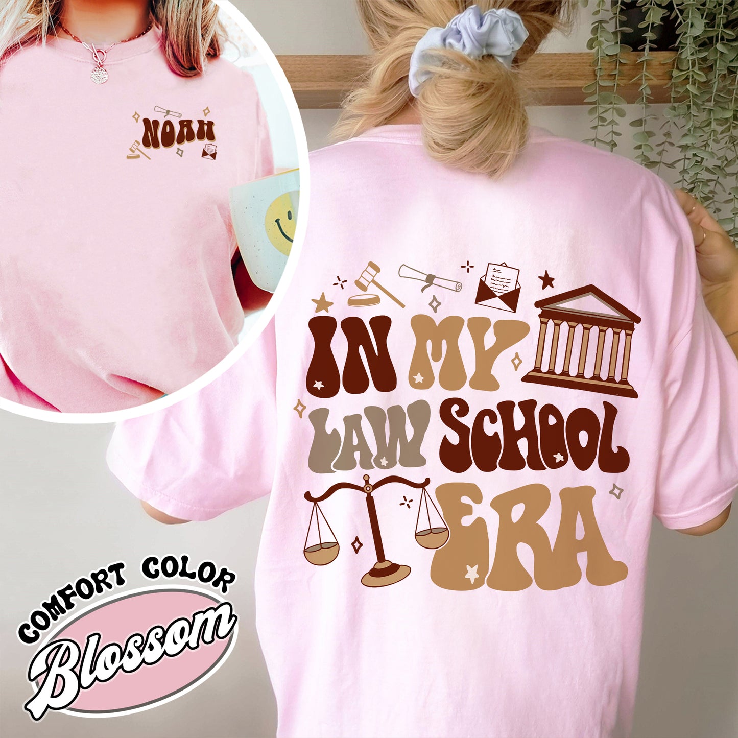 Law School Comfort Color Shirt, School of Law , in My Law School Era , Shirt for Law School, Law School Shirt Custom