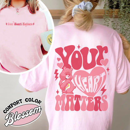 Heart Health Comfort Color Shirt, Heart Health Awareness Shirt, Heart Health Month, Heart Health Awareness, Your Heart Matters, Mental Health Shirt