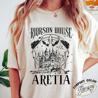 Basgiath War College Comfort Colors Shirt, Fourth Wing Shirt, Fourth Wing Merch Aretia, Bookish Gift